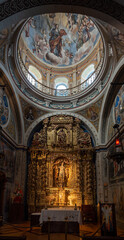 Fototapeta premium inside the romanesque cathedral of Jaca, Huesca, Aragon, Spain