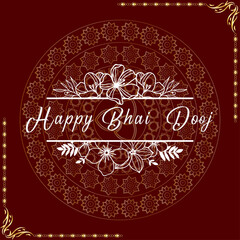 Simple Greeting Card Bhai Dooj 