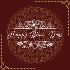 Simple Greeting Card Bhai Dooj 