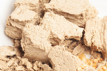 halva texture background close up top view