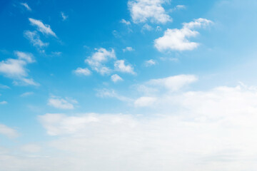 Blue sky with white clouds background
