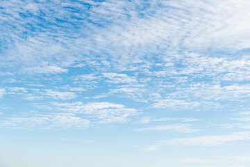 Blue sky with white clouds