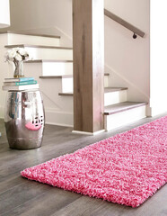 Modern living area shaggy rug