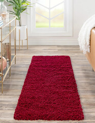 Modern living area shaggy rug
