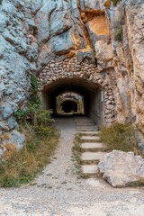Tunnel of Vallcebre, built to pass the cableway that ends the coal of the Tumí mine allowing the passage to the other side of the mountain to lower the coal wagons from Vallcebre to Collet.