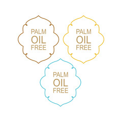 Palm Oil Free Labels Set for Bio Shop