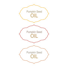 Pumpkin Seed Labels for Bio Shops Packaging 