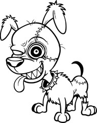 Dog coloring page for kids
