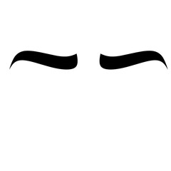 Eyebrow vector element