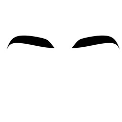 Eyebrow vector element