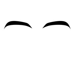 Eyebrow vector element