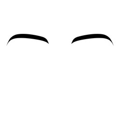 Eyebrow vector element