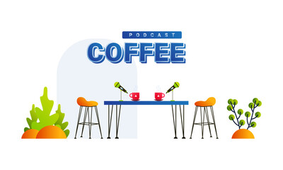 coffee podcasts, talk with a cup of coffee