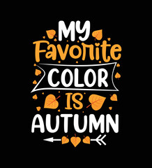 Autumn t shirt design , fall pumpkin, vector element