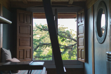 Window of a tree house