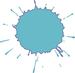 Obraz premium ink or water liquid splatter