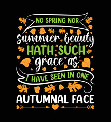 Autumn t shirt design , fall pumpkin, vector element