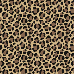 Fototapeta na wymiar leopard pattern fashionable animal texture, yellow background, modern print