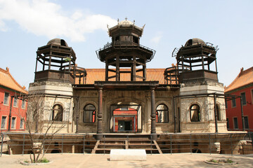 ruined pavilion at the forbidden city in beijing in china  © frdric