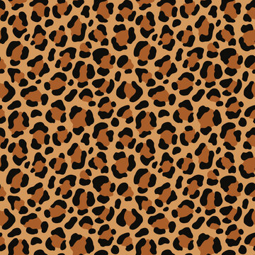
Animal print leopard seamless yellow background, vector illustration, fashion design for textile