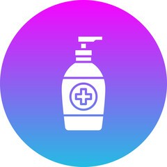 Antiseptic Gradient Circle Glyph Inverted Icon