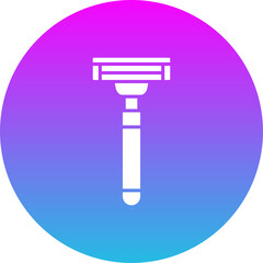 Razor Gradient Circle Glyph Inverted Icon