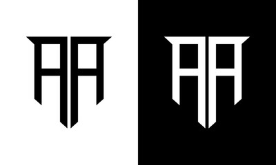 letter aa logo design