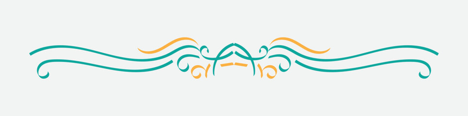 Vintage book vignette, divider and separator