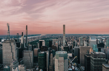 Fototapeta na wymiar city skyline Manhattan Central Park New York