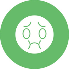 Sick Multicolor Circle Glyph Inverted Icon