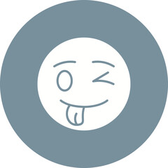 Crazy Multicolor Circle Glyph Inverted Icon