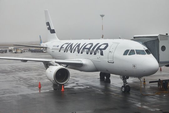 Finnair Plane At The Airport