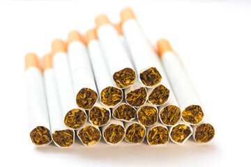 Cigarettes in a man's fist