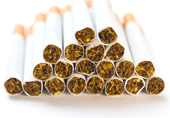 Cigarettes in a man's fist