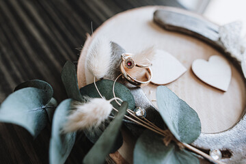 Getting Ready einer Braut bei einer Hochzeit