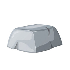 Rock stone cartoon. Cobblestones of various shapes. Rocks and debris of the mountain.