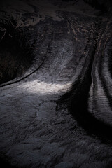Glacier flowing