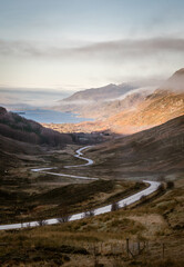 Mountain Pass in Scotland