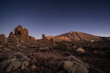 Naklejka premium Landscape in a Volcano