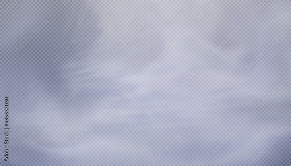 Poster realistic fog effect.isolated smoke on a transparent background. vector stream of steam.