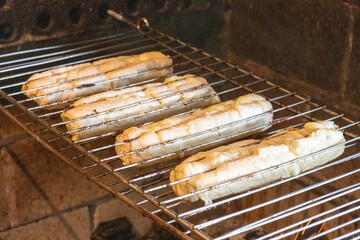 Garlic bread, the delicious accompaniment of barbecue ga&uacute;cho.	