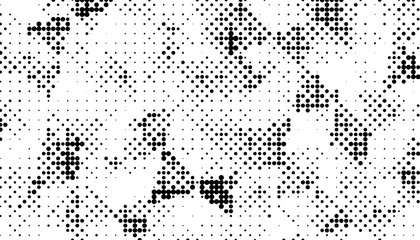 Halftone monochrome pattern with dots. Minimalism, vector. Background for posters, websites, business cards, postcards, interior design.