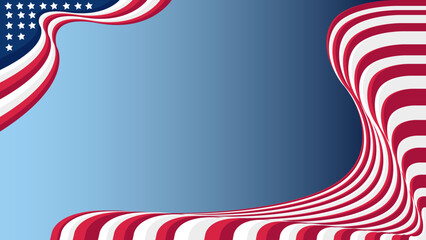 Obraz premium amerucan flag background for election day