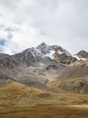 Landscape in Kurzras in South Tyrol, Italy