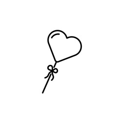 heart lollipop on a white backgraund eps 10