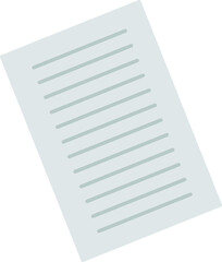 Flat notebook sheet icon. Vector illustration