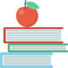 Stack of books icon. Vector illustration