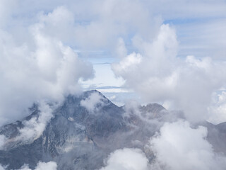 mountains in Kurzras in South Tyrol
