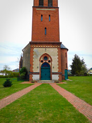 Naklejka premium Portal der evangelische Dorfkirche aus dem 18. Jahrhundert