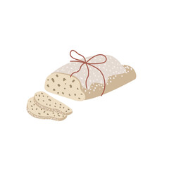 Christmas Pie on the white Background.